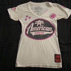White American fighter shirt